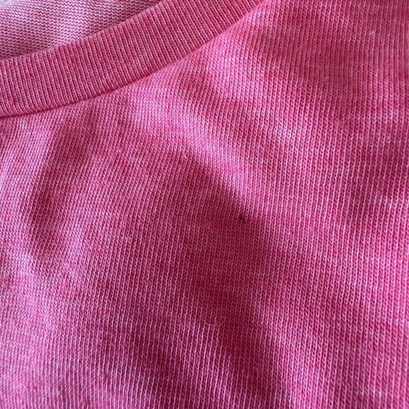 Women's XL Leith Long Sleeve Heathered Pink Scrunch Fitted Mini Dress - Picture 7 of 7